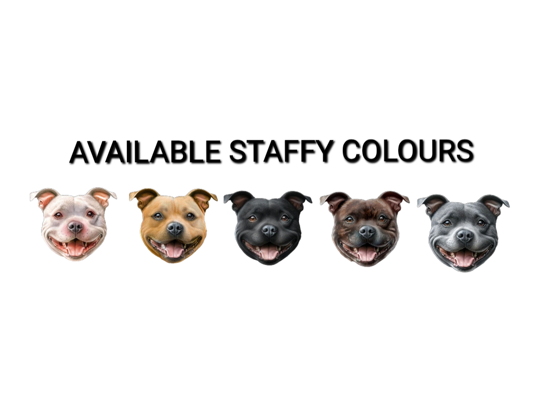 "Unconditional Love Served Daily” Staffy – Fueled by Staffy Cuddles Mug