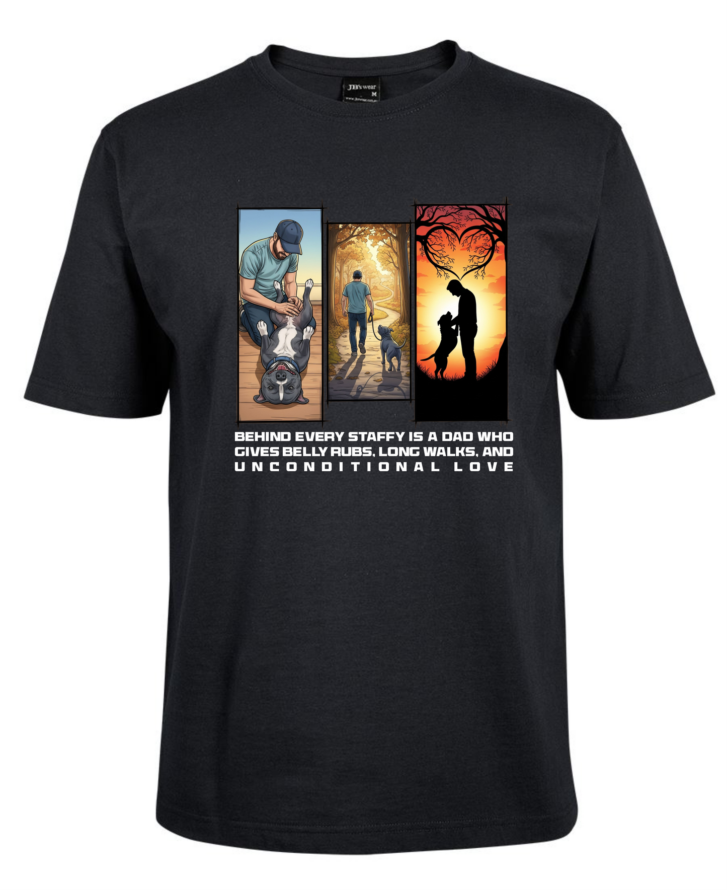 Staffy Love T-Shirt "UNCONDITIONAL LOVE"