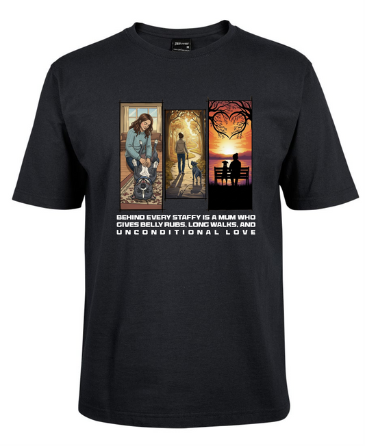 Staffy Love T-Shirt "UNCONDITIONAL LOVE"